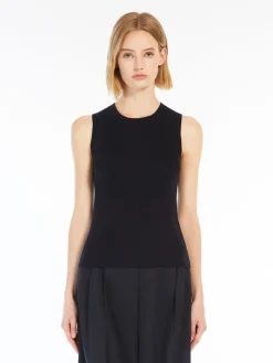 Wool and silk top