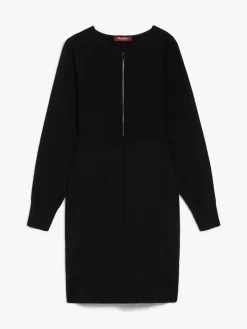 Wool and viscose knit dress
