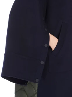 Wool and water-repellent canvas parka