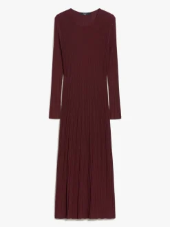 Wool blend-knit dress