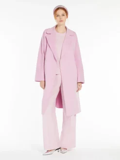 Wool canvas palazzo trousers