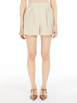 Wool canvas shorts