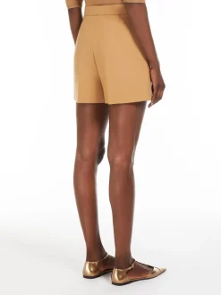 Wool canvas shorts