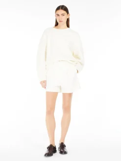 Wool canvas shorts
