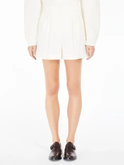 Wool canvas shorts