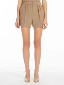 Wool canvas shorts