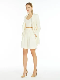 Wool canvas shorts