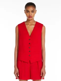 Wool canvas waistcoat