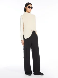 Wool cargo trousers