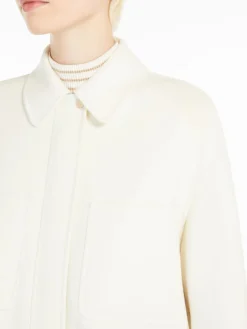 Wool, cashmere and silk boxy jacket