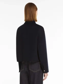 Wool, cashmere and silk boxy jacket