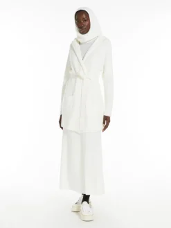 Wool coat with belt
