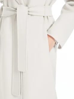 Wool coat with belt