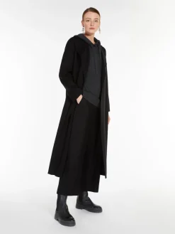 Wool coat with belt