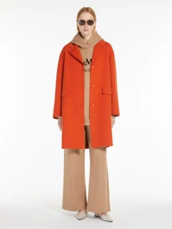 Wool cocoon coat