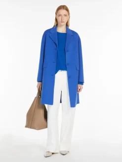 Wool cocoon coat