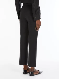 Wool crêpe trousers