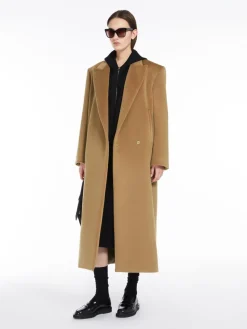 Wool double-breasted coat