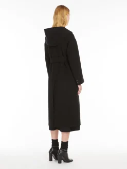 Wool double-breasted coat