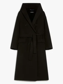 Wool double-breasted coat