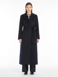 Wool double-breasted coat