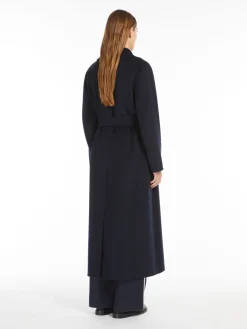 Wool double-breasted coat