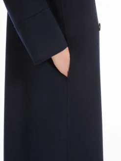 Wool double-breasted coat