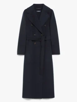 Wool double-breasted coat