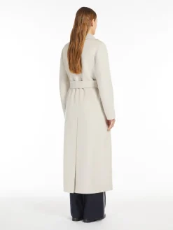 Wool double-breasted coat