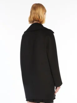 Wool double-breasted pea coat