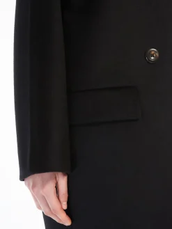 Wool double-breasted pea coat