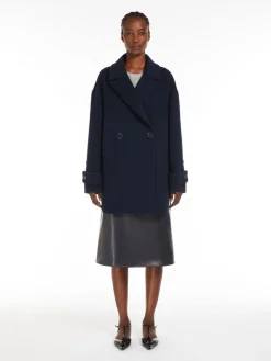 Wool drap pea coat