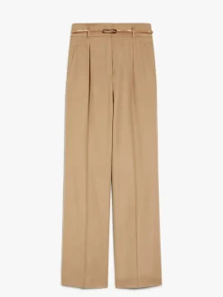 Wool drap trousers