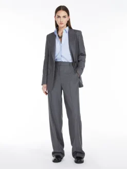 Wool flannel blazer