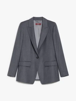 Wool flannel blazer