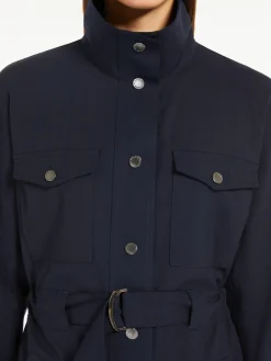 Wool gabardine dress