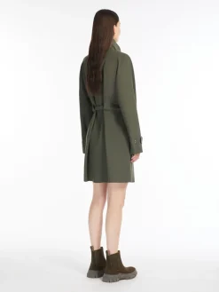 Wool gabardine dress