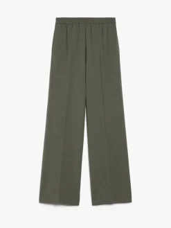 Wool gabardine trousers