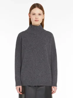 Wool high-neck sweater
