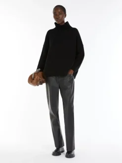 Wool high-neck sweater