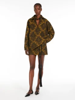 Wool jacquard shirt