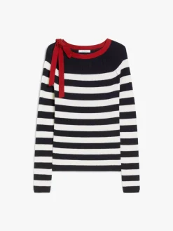 Wool jumper with bow