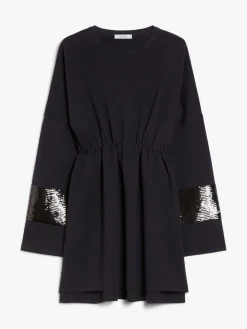 Wool jumper with rhinestones