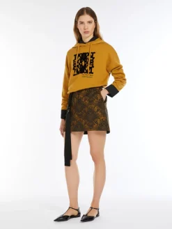 Wool knit sweatshirt