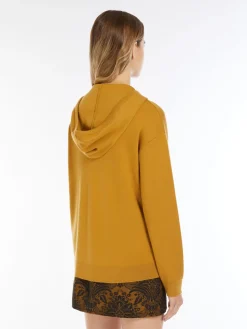 Wool knit sweatshirt