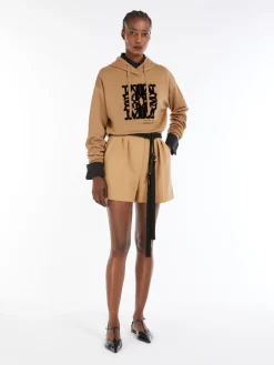 Wool knit sweatshirt
