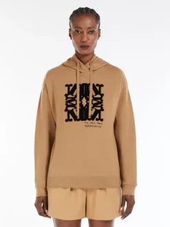 Wool knit sweatshirt