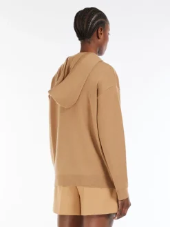 Wool knit sweatshirt