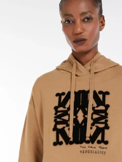 Wool knit sweatshirt