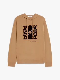 Wool knit sweatshirt